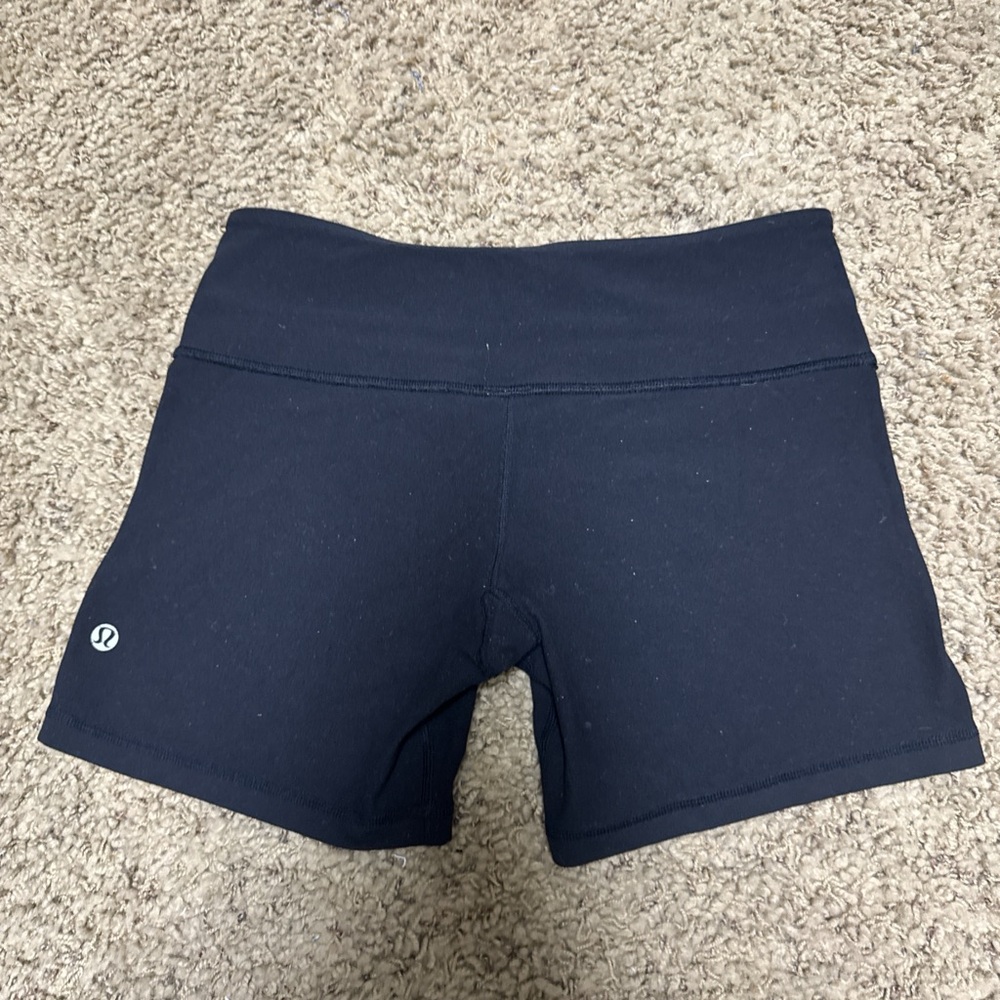 lululemon athletica Black Athletic Shorts with Elastic Waistband